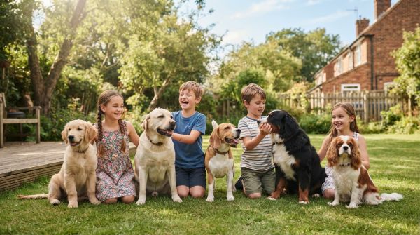 Quels sont les caractéristiques des différentes races de chiens adaptées aux familles avec enfants ?